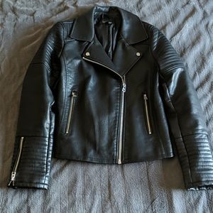 Topshop Rosa biker moto jacket